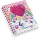 Sweet Dreams, notatnik z brokatowym serduszkiem, 1 szt.