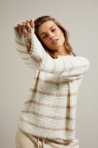 Sweter damski, biały, Moodo