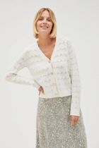 Sweter damski, biały, Moodo