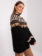 Sweter damski, czarny, Rue Paris