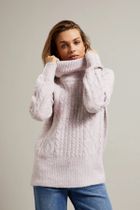 Sweter damski, różowy, Moodo