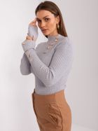 Sweter damski, szary, P-M