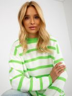 Sweter damski z wełną, oversize, mix, Rue Paris