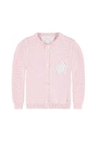 Sweter dziewczęcy, rozpinany, bawełna organiczna, różowy, Bellybutton