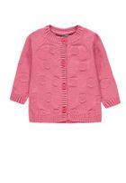 Sweter dziewczęcy, rozpinany, różowy, Kanz