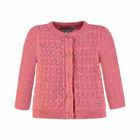 Sweter dziewczęcy, rozpinany, różowy, Kanz