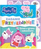 Świnka Peppa. Dzień z grami i zabawami. Zadanie przyklejanie