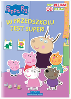 Świnka Peppa. W przedszkolu jest super. Przyklejam odklejam