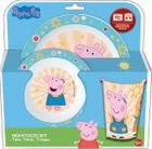 Świnka Peppa, zestaw śniadaniowy 3-częściowy