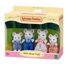 Sylvanian Families, rodzina białych myszek, zestaw figurek, 4121