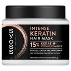 Syoss, Intense Keratin, maska do włosów, 400 ml