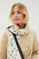 Szalik damski, biały, Moodo