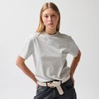 Szara koszulka basic z bawełny czesanej NOWEAR