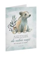 Szaron, kartka okolicznościowa, Bo góry, Miś