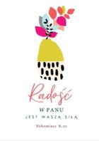 Szaron, kartka okolicznościowa, Radość w Panu