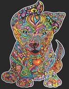 Szczeniak. Kolorowanka welwetowa A4