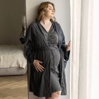 Szlafrok damski, ciążowy, szary, Eevi