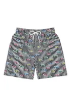 Szorty chłopięce, paski, auta, Quimby