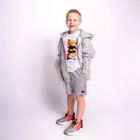 Szorty chłopięce, szary, Tup Tup