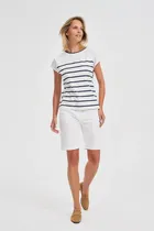 Szorty damskie, białe, Moodo