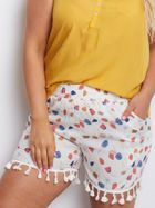 Szorty damskie, białe, plus size, Factory Price