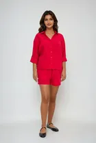 Szorty damskie, czerwone, Moodo