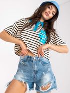 Szorty jeansowe damskie, denim, Rue Paris