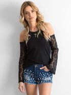 Szorty jeansowe damskie, niebieskie, Factory Price