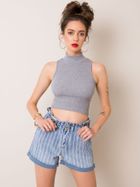 Szorty jeansowe damskie, niebieskie, Factory Price