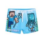 Szorty kąpielowe chłopięce, niebieskie, Minecraft