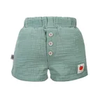 Szorty muślinowe chłopięce, zielone, Eevi