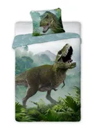 T-REX, 2-częściowy komplet pościeli, zielony, 160-200 cm