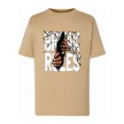 T-shirt chłopięcy, beżowy, Tup Tup