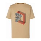 T-shirt chłopięcy, beżowy, Tup Tup