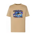 T-shirt chłopięcy, beżowy, Tup Tup