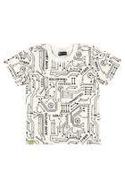 T-shirt chłopięcy, biały, Quimby