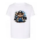 T-shirt chłopięcy, biały, Tup Tup