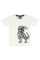 T-shirt chłopięcy, biały, Up Baby
