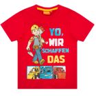 T-shirt chłopięcy, Bob Budowniczy, czerwony