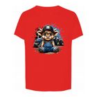 T-shirt chłopięcy, czerwony, Tup Tup