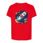 T-shirt chłopięcy, czerwony, Tup Tup