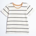 T-shirt chłopięcy, ecru, Nicol