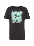 T-shirt chłopięcy, grafitowy, Tom Tailor