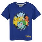 T-shirt chłopięcy, granatowy, Pokemon