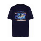 T-shirt chłopięcy, granatowy, Tup Tup