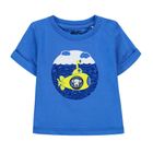 T-shirt chłopięcy, niebieski, Kanz