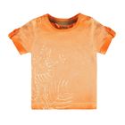 T-shirt chłopięcy, pomarańczowy, Kanz
