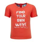 T-shirt chłopięcy, pomarańczowy, Lief