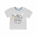 T-shirt chłopięcy, szary, Kanz