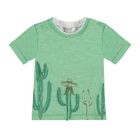 T-shirt chłopięcy, zielony, Kanz